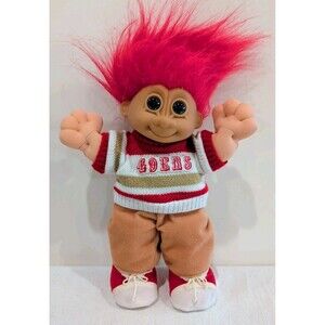 Vintage San Francisco 49ers NFL Sports 10" Russ Troll Doll Rare 1992 Football